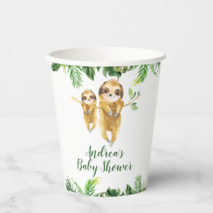 Vasos De Papel Copa de Papel Baby Shower Tropical Boy Slots