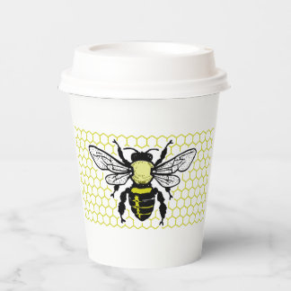 Vasos De Papel Copa de Papel Bee & Honeycomb