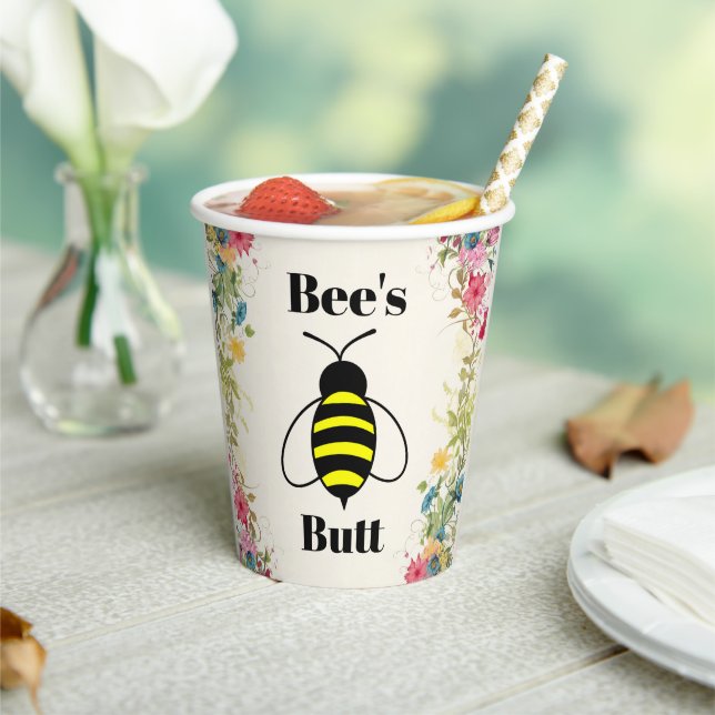 Vasos De Papel Copa de Papel Butt de Bee (in situ)