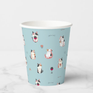 Vasos De Papel Copa de Papel Cats