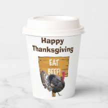Copa de Papel de Acción de Gracias