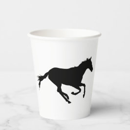 VASOS DE PAPEL COPA DE PAPEL DE CABALLO NEGRO