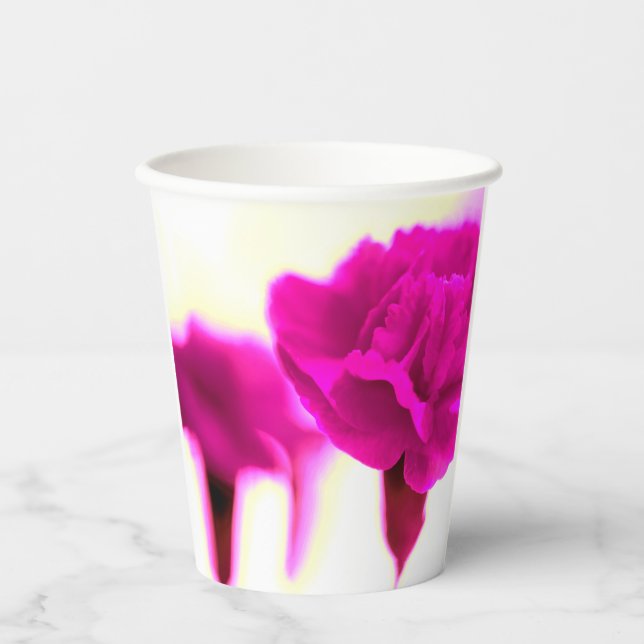 Vasos De Papel Copa de Papel de Carnación Rosa (Anverso)