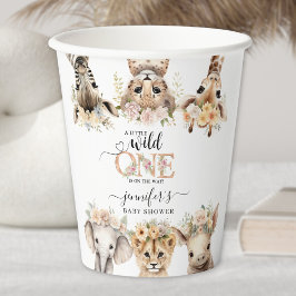 Vasos De Papel Copa de Papel de Chica de Animales Cazados de Safa