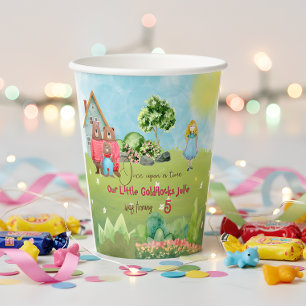 Vasos De Papel Copa de Papel de Cumpleaños de Goldilocks
