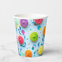 Vasos De Papel Copa de Papel de Cumpleaños de Pasteles