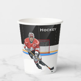 Vasos De Papel Copa de Papel de diseño de hockey