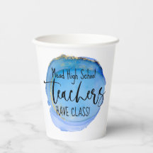 Copa de Papel de Fiesta de profesores personalizad