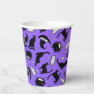 Vasos De Papel Copa de Papel de Gatos, Cristales y Cauldros
