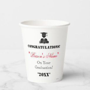 Vasos De Papel Copa de Papel de Graduación - HAMbyWG