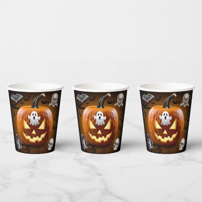 Vasos De Papel Copa de Papel de Halloween (Multi)