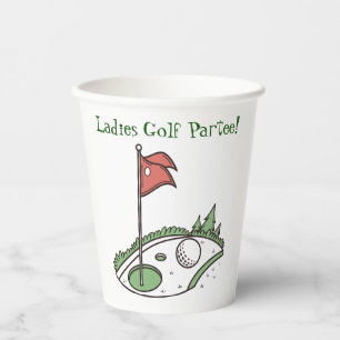 Vasos De Papel Copa de Papel de la Fiesta de Golf