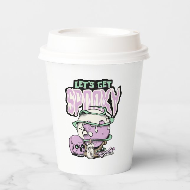 Vasos De Papel Copa de papel de la fiesta de Halloween (Anverso)