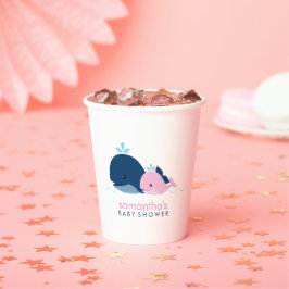 Vasos De Papel Copa de Papel de las ballenas para bebés y las mad