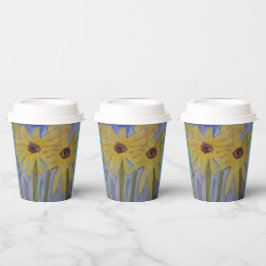 Vasos De Papel Copa de Papel de los girasoles de verano