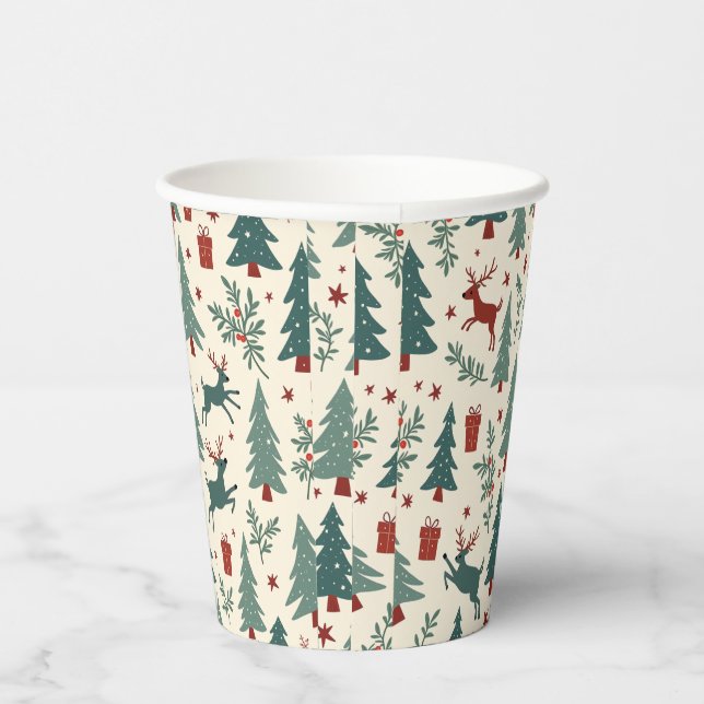Vasos De Papel Copa de Papel de los navidades (Derecha)