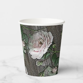 Vasos De Papel Copa de Papel de los rosas