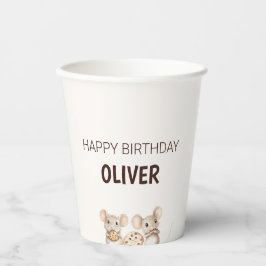 Vasos De Papel Copa de Papel de Niños Fiestas de Ratón de Cookie