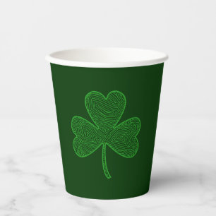 Vasos De Papel Copa de Papel de Shamrock