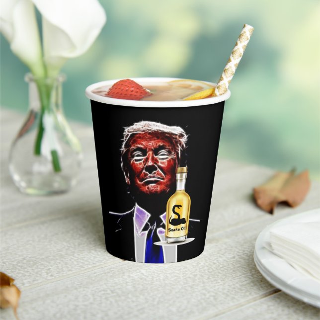 Vasos De Papel Copa de Papel de Vendedor de Aceite de Serpiente (in situ)