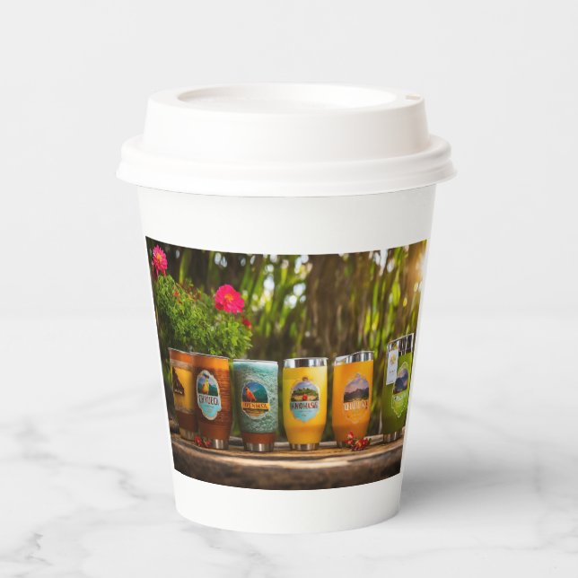 Vasos De Papel Copa de Papel Eco-Friendly (Anverso)