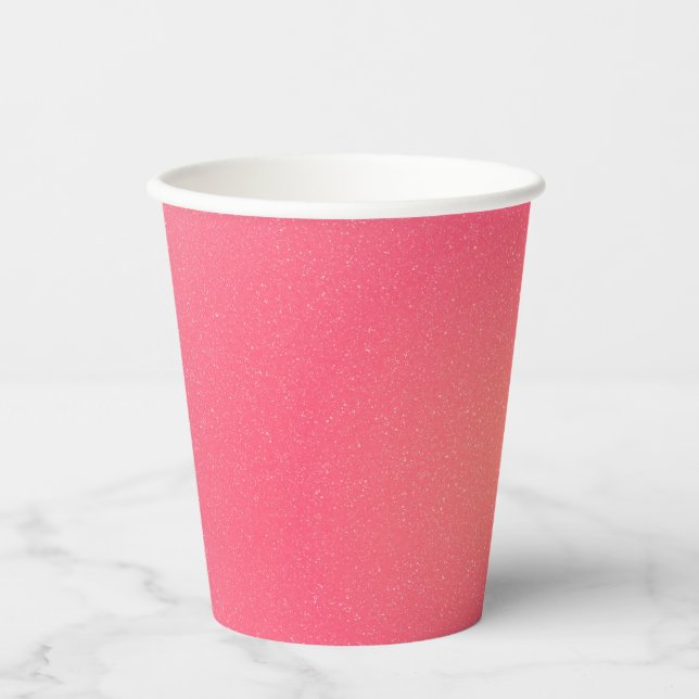 Vasos De Papel Copa de Papel Espumoso Rosado (Anverso)