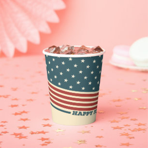 Vasos De Papel Copa De Papel Feliz 4 De Julio