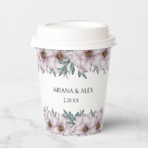 Copa de Papel Floral Eucalyptus Boda