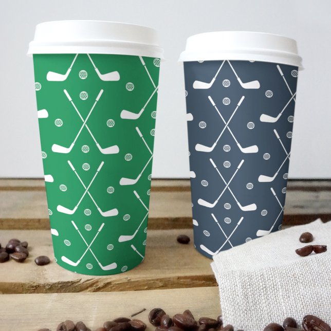 Vasos De Papel Copa de papel patrón club de golf (golf club pattern kids,adult party stationery, birthday party use and throw paper cups)