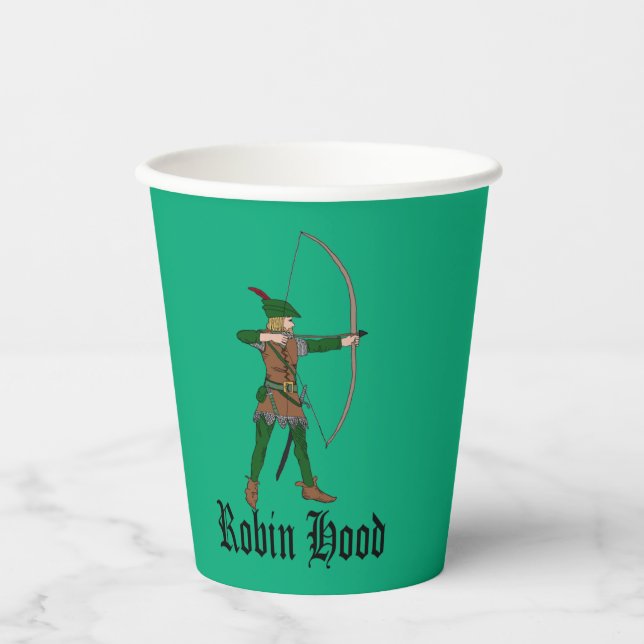 Vasos De Papel Copa de Papel Robin Hood (Anverso)