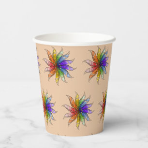 Vasos De Papel Copa de papel - Rueda de color de pluma
