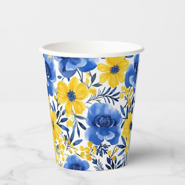 Vasos De Papel Copa de Papel Sunny Bloom (Anverso)