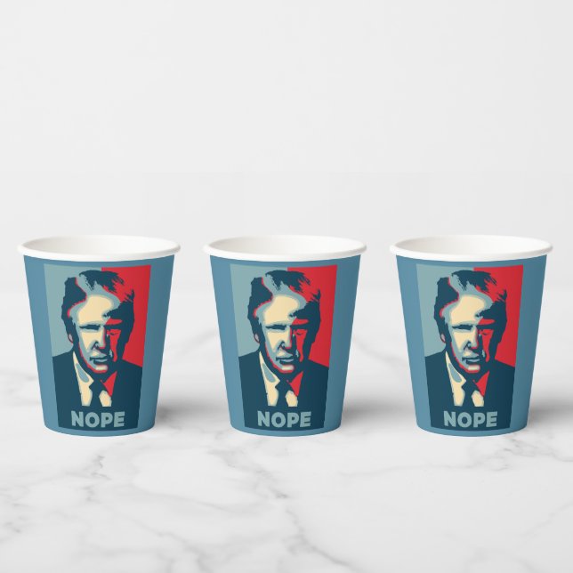 Vasos De Papel Copa de Papel Trump (Multi)