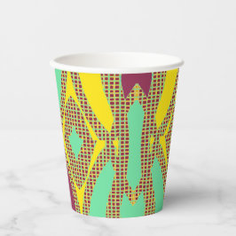 Vasos De Papel Copa de papel, Un diseño clásico vibrante y colori