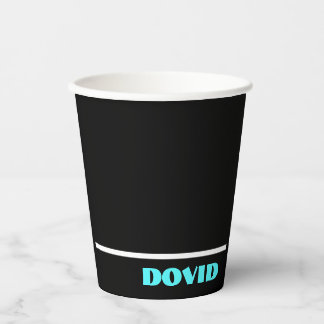 Vasos De Papel Copa de patín de neón negro