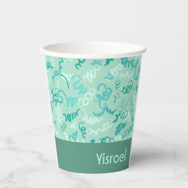 Vasos De Papel Copa de Squiggles (Anverso)