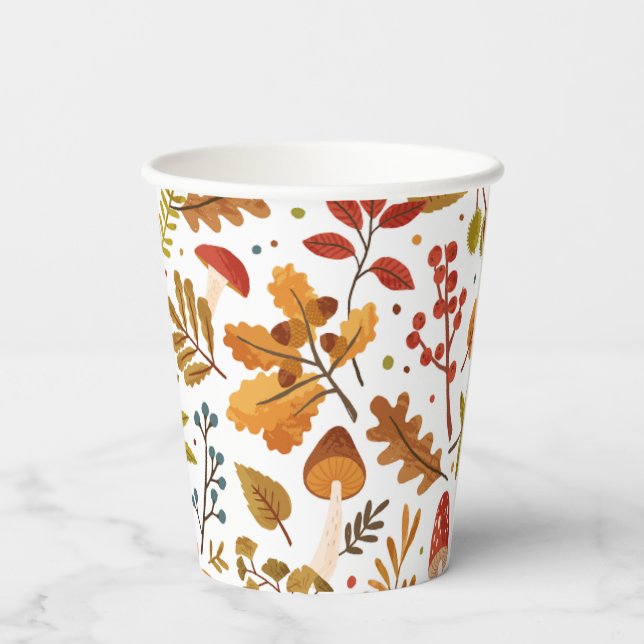 Vasos De Papel Copa Fall Foliage (Reverso )