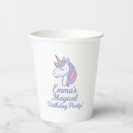 Vasos De Papel Copa Mística de Unicornio