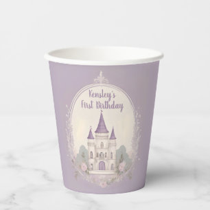 Vasos De Papel Copa Purple Fairytale Castle
