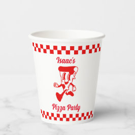 Vasos De Papel Copa Retro Pizza de Papel Fiesta