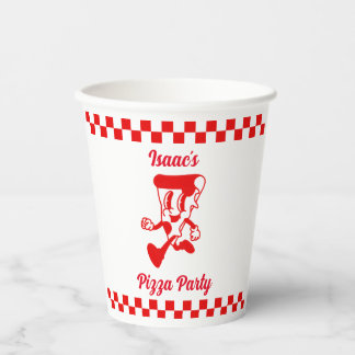 Vasos De Papel Copa Retro Pizza de Papel Fiesta