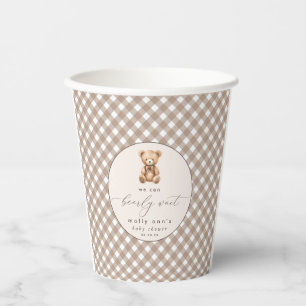 Vasos De Papel Copas de Baby Shower neutrales de espera temprana