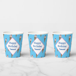 Vasos De Papel Copas de cumpleaños felices personalizadas - Van I