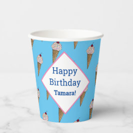 Vasos De Papel Copas de cumpleaños felices personalizadas - Van I