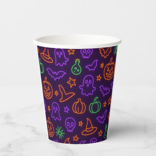 Vasos De Papel Copas de Halloween (Anverso)
