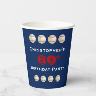 Vasos De Papel Copas de Papel de Béisbol, 60ª Copa de Papel de Cu