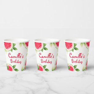 Vasos De Papel Copas de papel de cumpleaños personalizadas para s