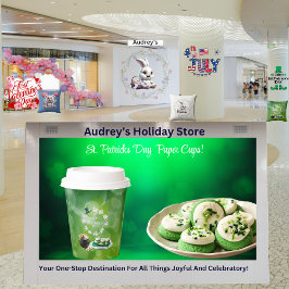 Vasos De Papel Copas de papel de Fiesta del Día de San Patricio