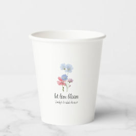 Vasos De Papel Copas de papel de flores silvestres Love in Bloom