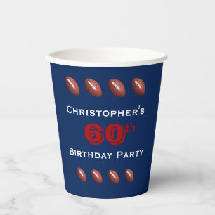 Vasos De Papel Copas de papel de fútbol, 60ª copa de papel de cum
